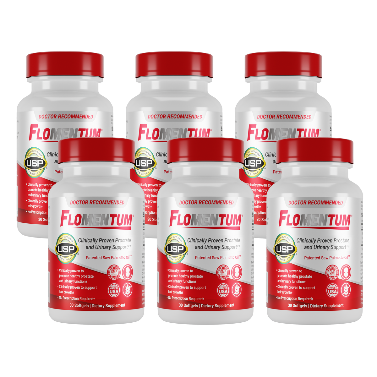 image of 6 flomentum bottle